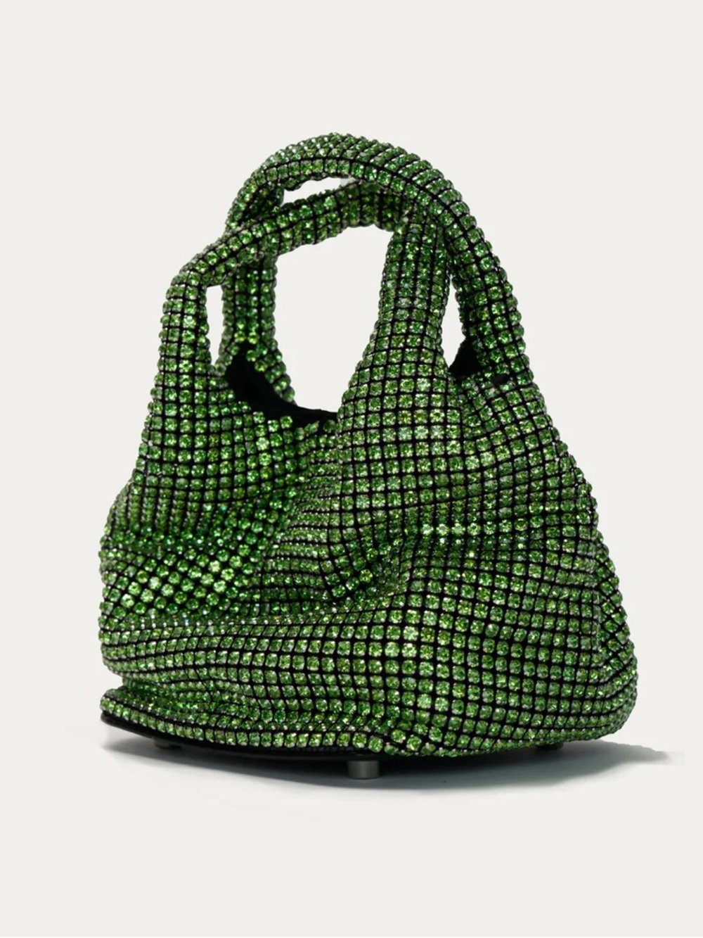 Giaritè Brilly Green Crystal-Embellished Mini Shoulder Bag